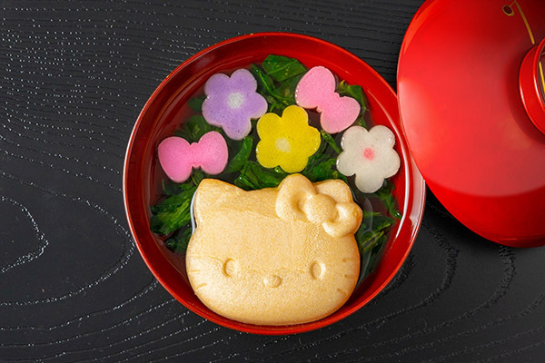 江戸時代｜金沢の老舗お麩屋・不室屋から、ハローキティ型お麩の即席お吸い物「ハローキティ 宝の麩」