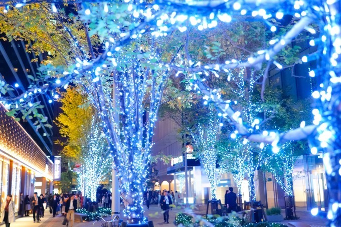 東京ミッドタウン日比谷の初イルミネーション、宇宙を表現したクリスマスツリー＆季節で変わるライトアップ｜写真10