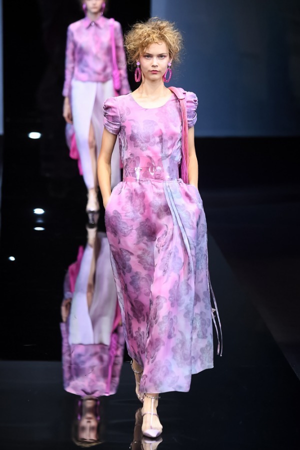 一部予約 ジョルジオ アルマーニ GIORGIO ARMANI イヤリング パープル