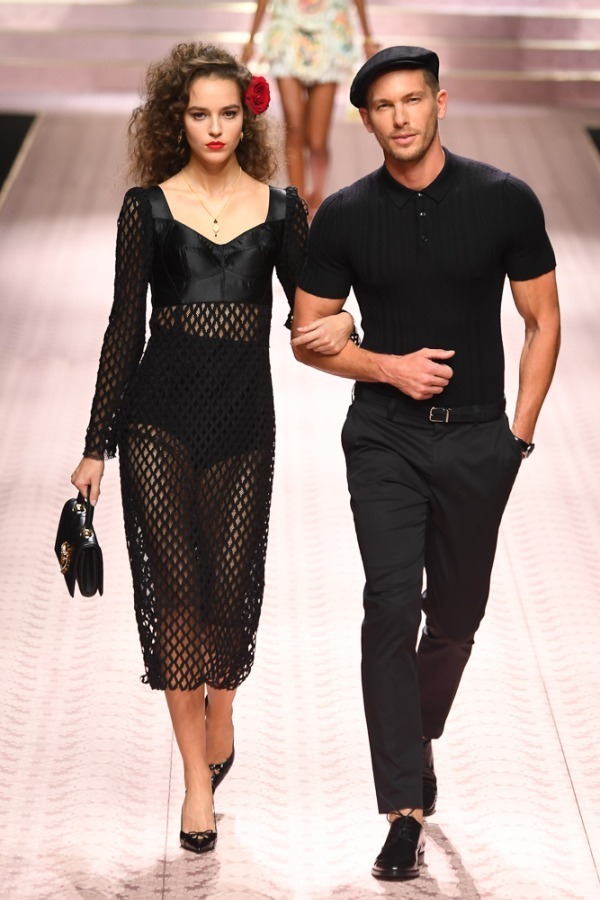 DOLCE & GABBANA (ドルチェ＆ガッバーナ) ナイロンロゴブルゾン ブラック サイズ:44