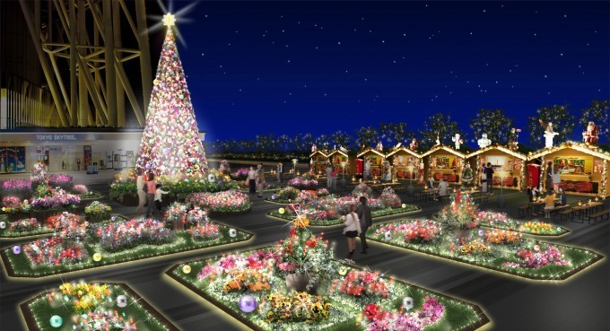 東京スカイツリータウンのクリスマス - “花”のクリスマスツリー点灯やプロジェクションマッピング｜写真1