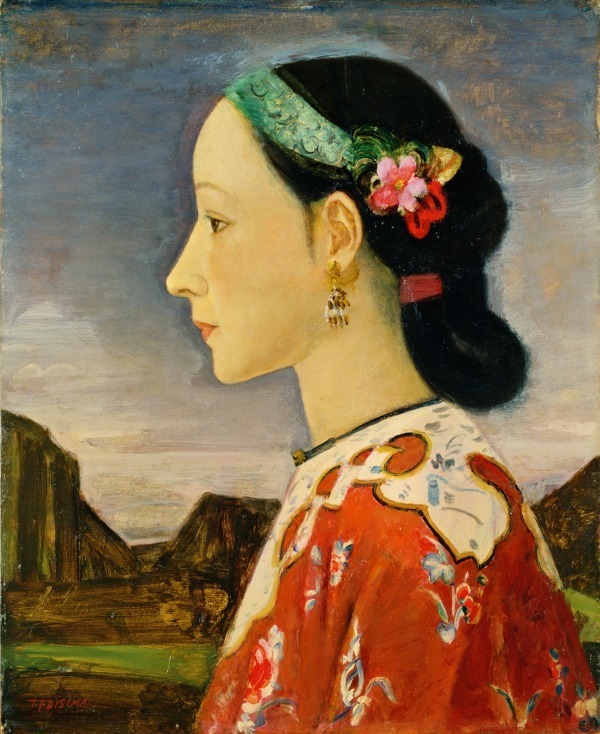 藤島武二《女の横顔》1926-1927(大正15-昭和2)年 ポーラ美術館蔵
