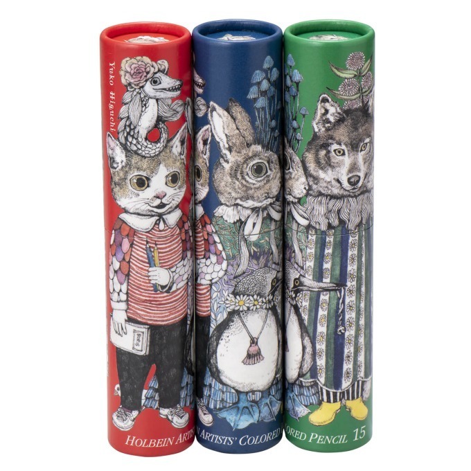 ヒグチユウコが手掛ける“猫”モチーフの文房具、きのこ＆猫を描いた「おどうぐばこ」や色鉛筆セット｜写真4