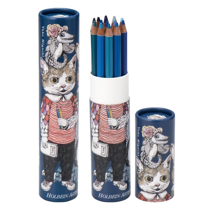 ヒグチユウコが手掛ける“猫”モチーフの文房具、きのこ＆猫を描いた「おどうぐばこ」や色鉛筆セット｜写真2