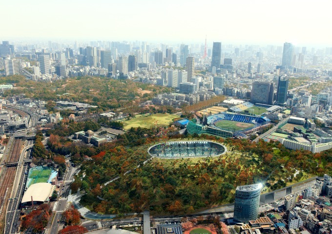 〈新国立競技場案 古墳スタジアム〉 Kofun Stadium - New National Stadium of Japan "東京 Tokyo" 2012年