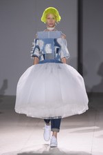 ジュンヤワタナベ　デニムドレス 花柄 2019ss ジュンヤ ワタナベ・コム デ ギャルソン 2019年春夏コレクション