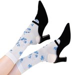 キワンダ新作"フラワー"レッグウェア、一輪のポピーやポップなマリーゴールドを配したソックス｜写真21