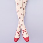 キワンダ新作"フラワー"レッグウェア、一輪のポピーやポップなマリーゴールドを配したソックス｜写真10