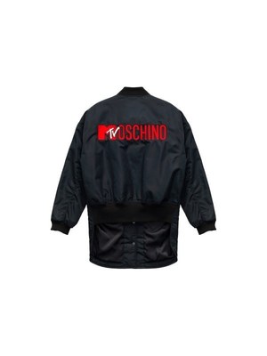 H\u0026M × MOSCHINO モスキーノ × MTV ロング丈 コーチジャケット