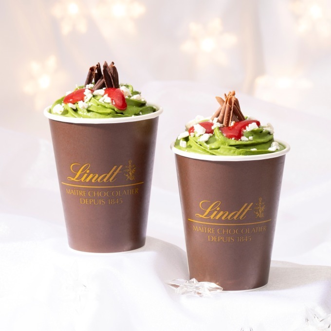 リンツ「抹茶ホットチョコレートドリンク」濃厚ホットチョコレート×抹茶ホワイトチョコクリーム｜写真2