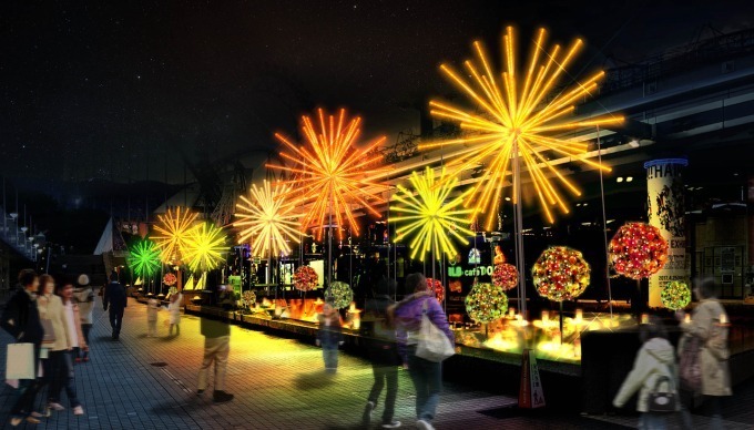 東京ドームシティ、”和風”をテーマにしたイルミネーション -  花火や江戸切子をイメージ｜写真3