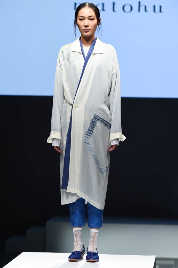 まとふ 2019年春夏コレクション - 津軽の伝統技術“こぎん刺し”の刺子に想いを馳せて｜写真1