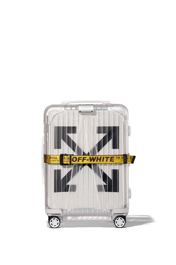 オフ-ホワイト×リモワ 第2弾スーツケース - シースルーボディで白&黒の 