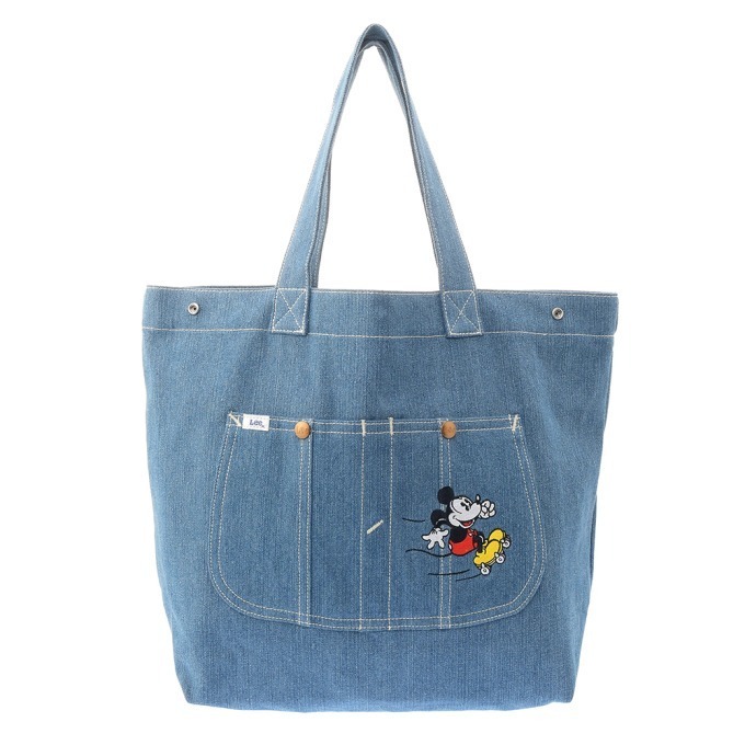 ディズニーストアとLeeの共同企画商品、ミッキーマウスを描いたパーカー＆グーフィー刺繍のトートバッグ｜写真7