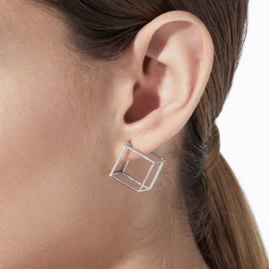 2種類選べる 【SHIHARA】美品18K SQUARE PIERCE 15 シハラ四角ピアス