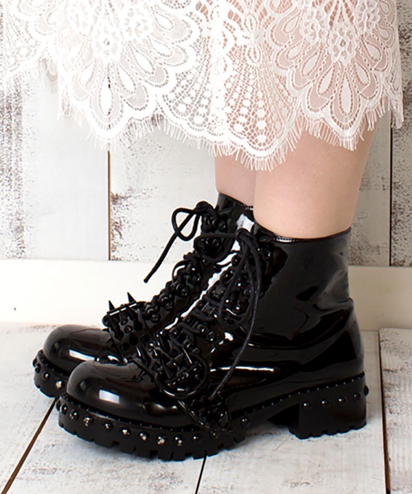 ジェフリーキャンベル(Jeffrey Campbell) レースアップメタリックブーツ｜写真2