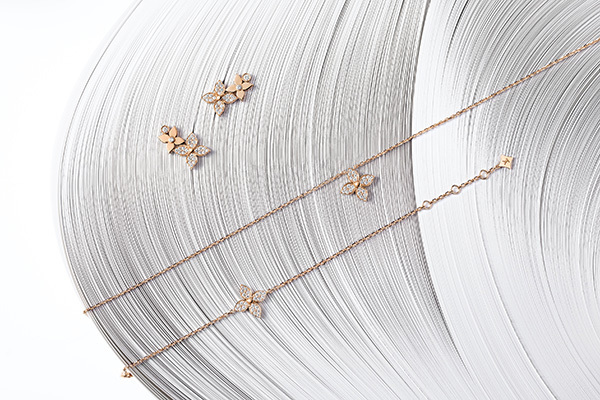 ルイ・ヴィトン「スター ブロッサム」の新作ジュエリー、肌に寄り添うダイヤモンドのフラワー・モチーフ