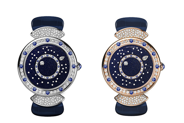 ブルガリのジュエリーウォッチ - ダイヤモンドの星が浮かぶ夜空のようなウォッチ
