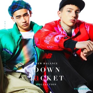 【new balance】サイズS 中綿ダウンジャケット　3way ネイビー mj13513-a1.jpg