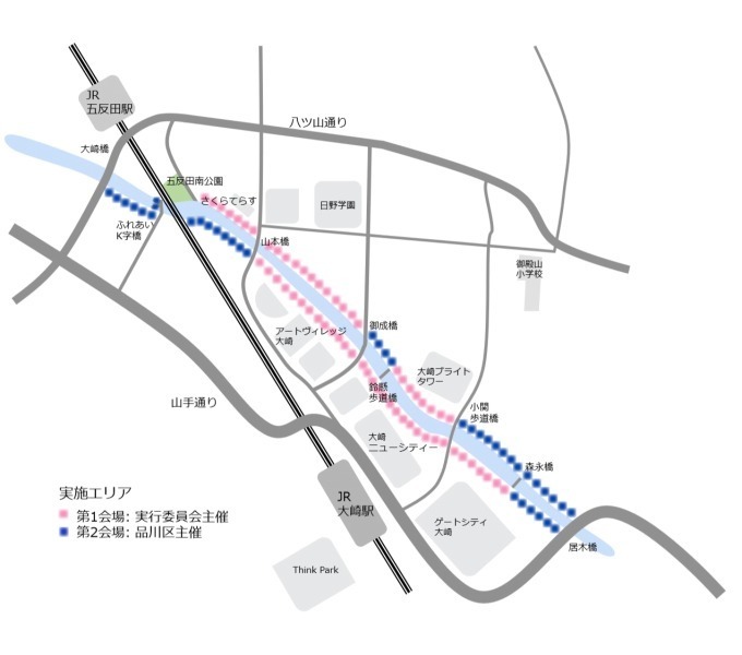 「目黒川みんなのイルミネーション2018」山手線内側最大級、約40万個のLED輝く“冬の桜”が満開に｜写真19