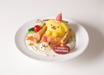 ポムポムプリンカフェのクリスマス、サンタクロースのプリンを
