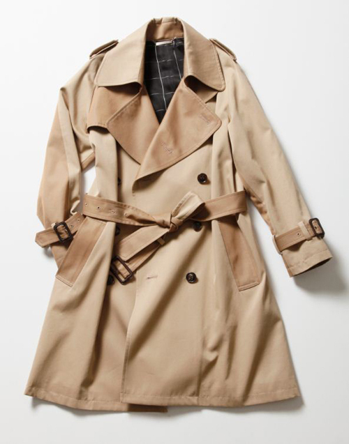 patchwork trench coat