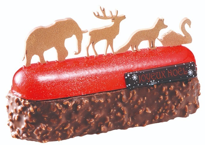 ダロワイヨ「ノアの方舟」がテーマのクリスマスケーキ、チョコのゾウやトナカイを飾って | 写真