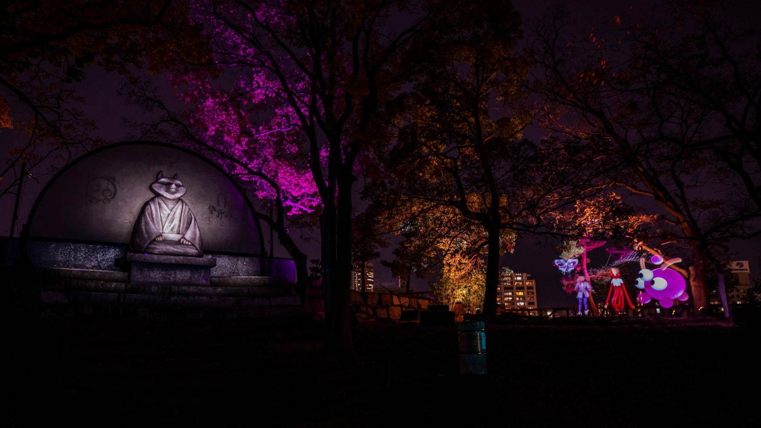 ナイトスポット「サクヤルミナ」大阪城公園に、自然×デジタルアートが輝く夜の森をナイトウォーク｜写真20