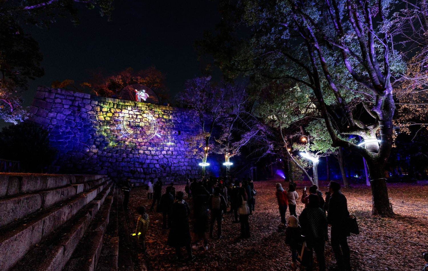 ナイトスポット「サクヤルミナ」大阪城公園に、自然×デジタルアートが輝く夜の森をナイトウォーク｜写真24