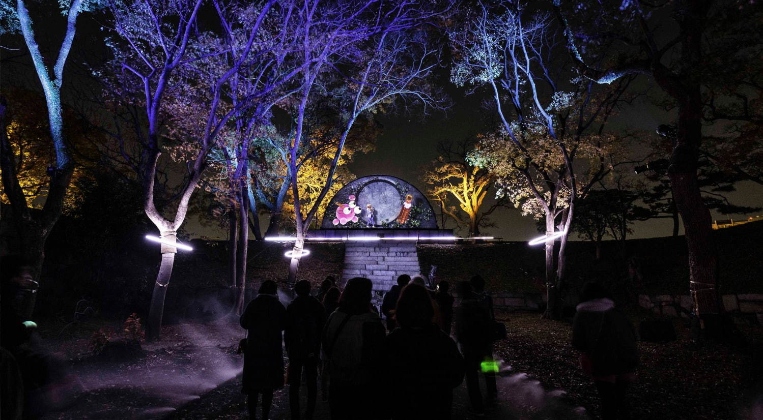 ナイトスポット「サクヤルミナ」大阪城公園に、自然×デジタルアートが輝く夜の森をナイトウォーク｜写真18
