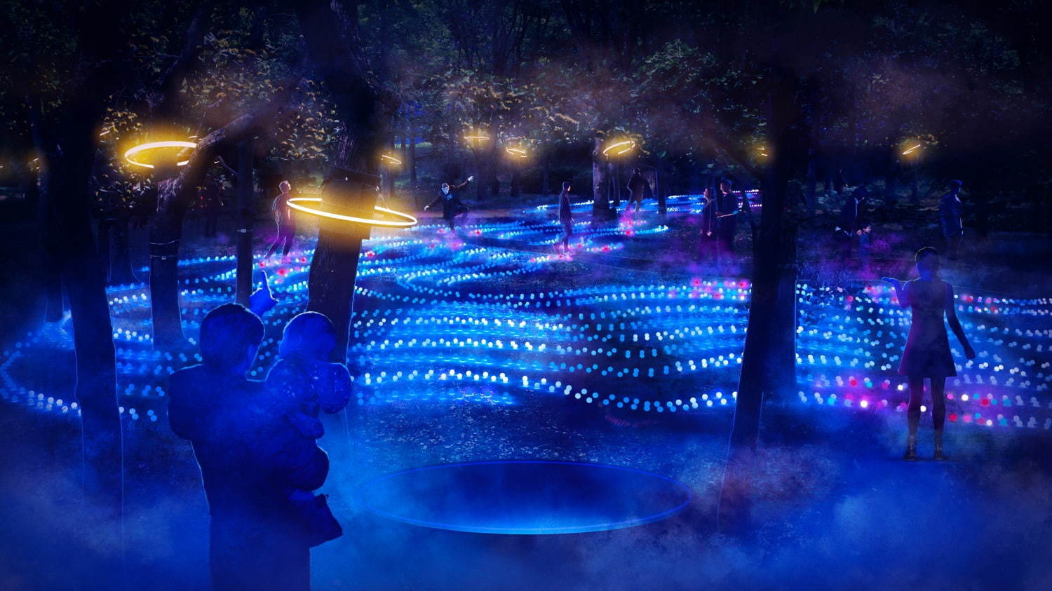 ナイトスポット「サクヤルミナ」大阪城公園に、自然×デジタルアートが輝く夜の森をナイトウォーク | 写真