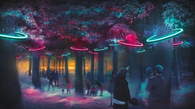 ナイトスポット「サクヤルミナ」大阪城公園に、自然×デジタルアートが輝く夜の森をナイトウォーク｜写真3