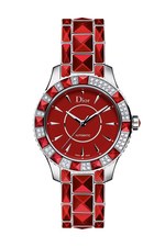 時計　dior レッド　ゴールド シフル ルージュ」の新たなリミテッドエディションは、真っ赤な