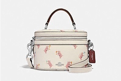 COACH パープル トートバッグ　マウスモチーフ　パーティーアニマル COACH パープル トートバッグ マウスモチーフ パーティーアニマル