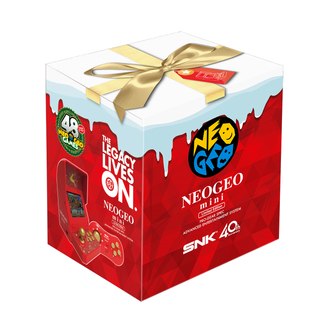 ネオジオ ミニ」クリスマス限定版 - 真っ赤な筐体に通常版と異なる収録