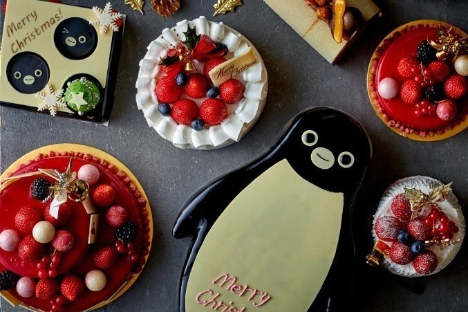 ホテルメトロポリタンのクリスマスケーキ「Suicaのペンギン」がそのままチョコレートケーキに｜写真1