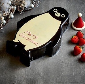 ホテルメトロポリタンのクリスマスケーキ Suicaのペンギン がそのままチョコレートケーキに ファッションプレス