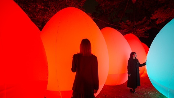 アート展「チームラボ 広島城 光の祭」広島城がインタラクティブな光のアート空間に｜写真5