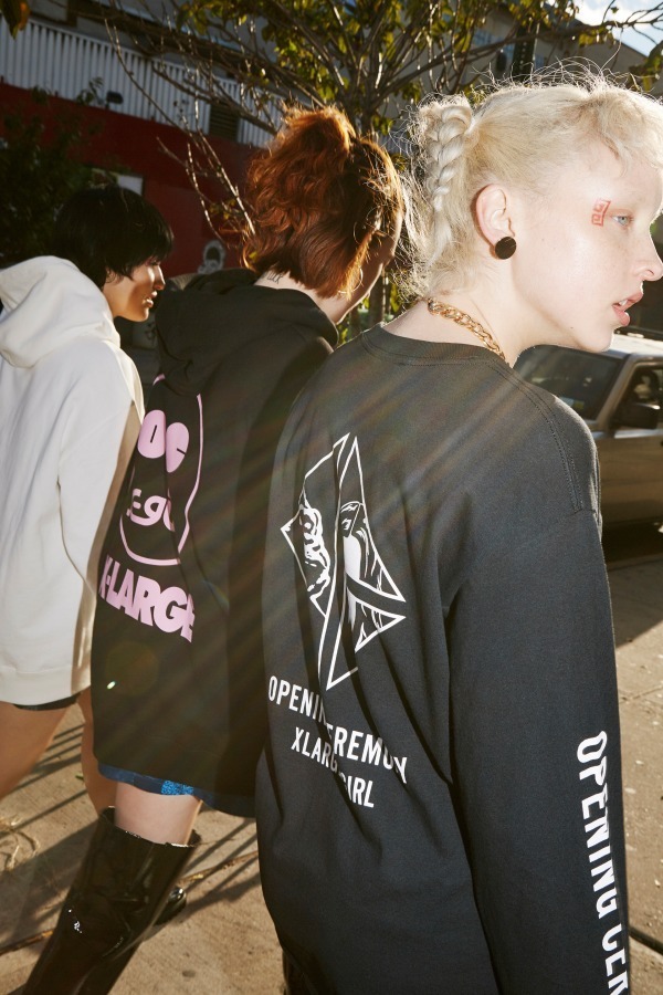 XLARGE×X-girl×オープニングセレモニー、チャイナ風ジャカードサテンのジャケットなど｜写真9