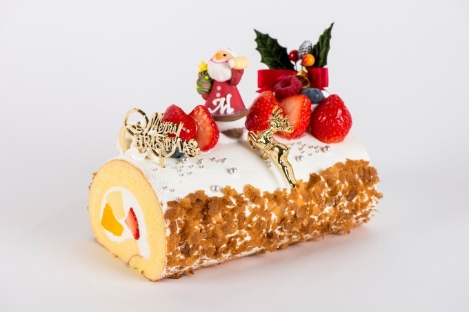 モンシェールのクリスマスケーキ サンタが乗った 堂島ロール ベルギーチョコのケーキなど ファッションプレス