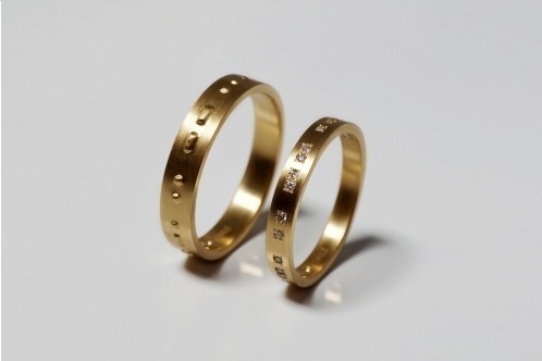 ブライダルリング｜トーカティブ“モールス信号”モチーフの新作ウエディングリング、ダイヤモンドでメッセージを表現