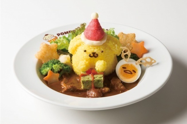 「ポムポムプリンカフェ」のクリスマス、サンタやトナカイに扮したプリン＆ぐでたまの牛タンシチュー - ファッションプレス
