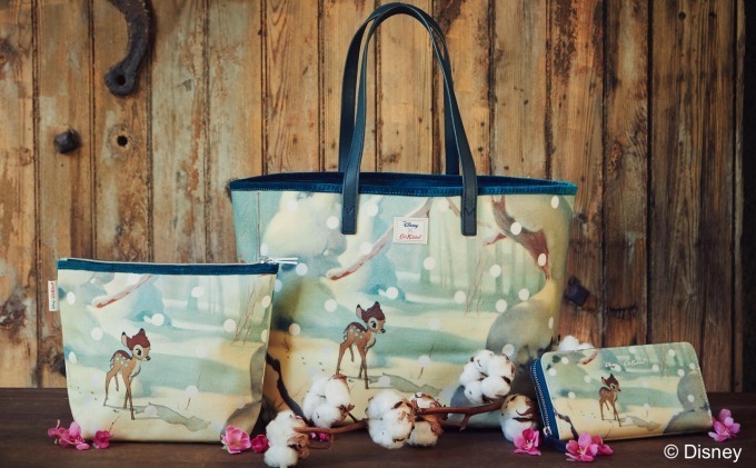 キャス キッドソンのディズニー『バンビ』コラボ、花柄×バンビ＆とんすけのバッグや食器など | 写真