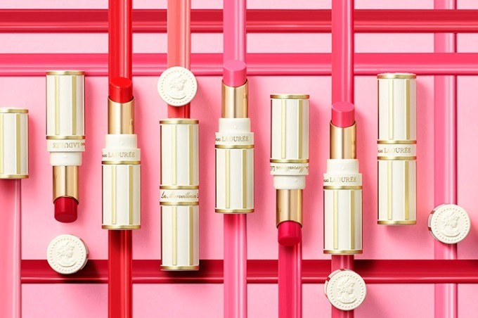 レ・メルヴェイユーズ ラデュレ「花と蝶々」がテーマの19年春コスメ、10色ピンクの新リップ カラー