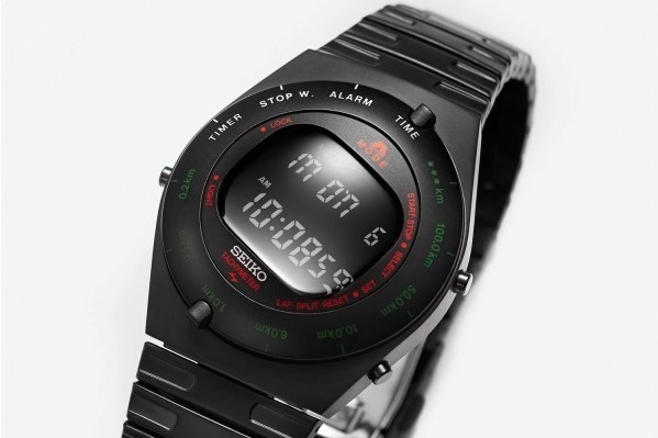 デジタル｜セイコー×エストネーション別注復刻ウォッチ、斜め文字盤＆イタリアカラーのスポーティデザイン