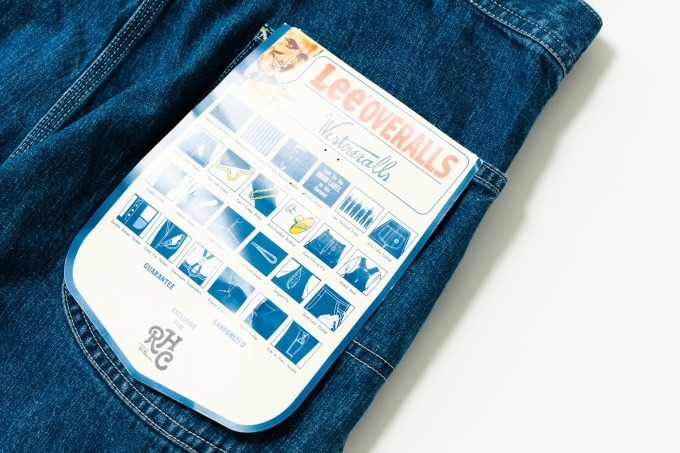 ウエストオーバーオールズ×Leeのオーバーオール、帯に特別なゴム