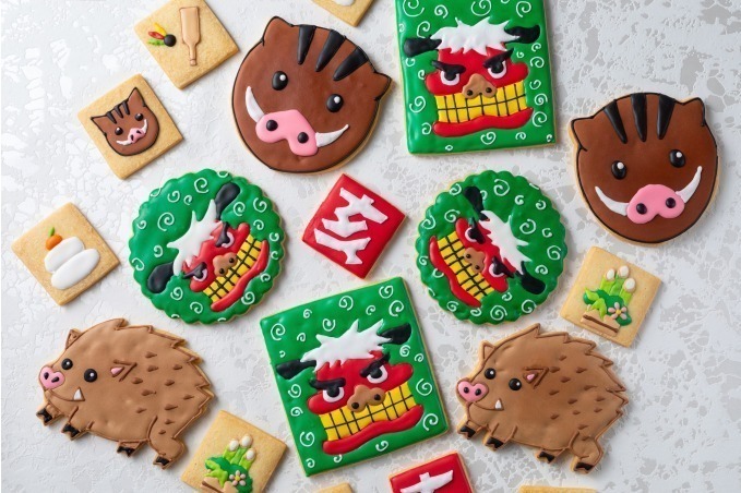 グランド ハイアット 東京の新年限定スイーツ 19年干支 イノシシ を描いたアイシングクッキー ファッションプレス グランド ハイアット 東京の新年限定スイーツ 19年干支 イノシシ を描いたアイシングクッキー ファッションプレス