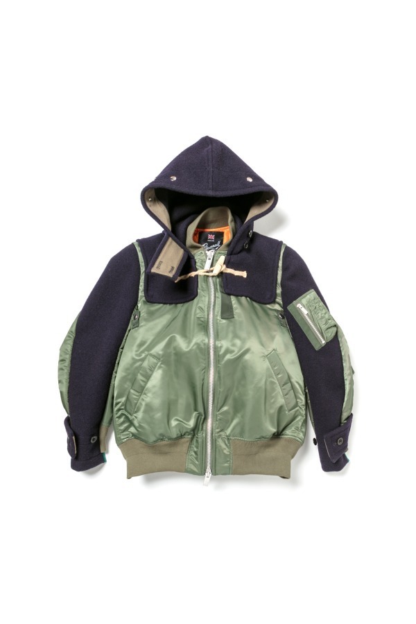 sacai×グローバーオール - ダッフルコート＆ダウン、ジャケット＆MA-1 