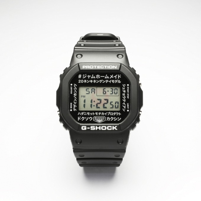 G-SHOCK×ジャムホームメイドの限定ウォッチ、“カタカナ”のメッセージを文字盤に配した腕時計｜写真1