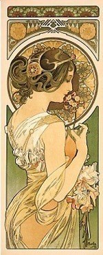 アルフォンス・ミュシャ　絵　ミュシャ展にて購入 アルフォンス・ミュシャ展」が新宿で - 代表作「ジスモンダ